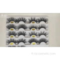 Bandes sous-titrées 25mm False Eyelashes 5d Real Mink Lashes